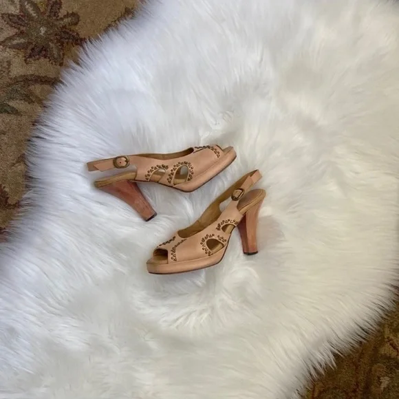 CalleenCordero Genuine Leather Studded Heels - Picture 8 of 11